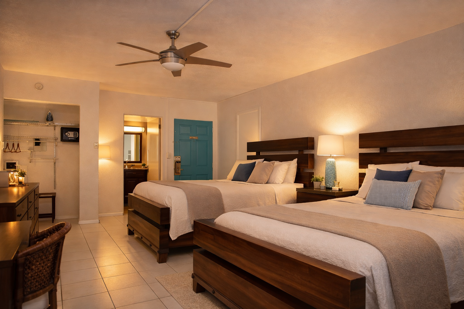 Room and beach view, Palms Resort & Beach